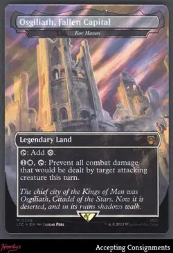 2023 Magic The Gathering Lord of the Rings #0398 Osgiliath, Fallen Capital Surge - Image 1
