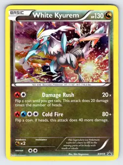 White Kyurem SWIRL! BW59 2012 B&W Black Star Promo Pokemon Card Cosmos Holo - Mp - Image 1