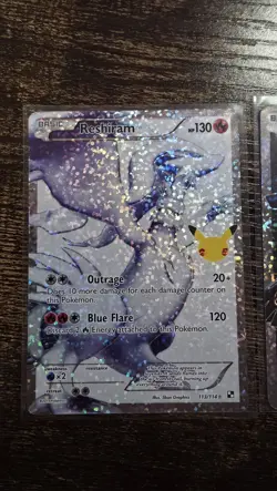 Pokemon TCG Celebrations 25th Anniversary Reshiram And Zekrom Full Art - Image 2