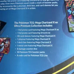 Pokemon Mega Charizard X ex Ultra-Premium Collection Box Sealed 18 Booster Packs - Image 4