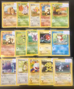 Base Set 2 Pokemon Non Holo Rare Lot 160x Bulk Vintage WOTC Mp Lp Nm R/U/C Nice - Image 1