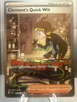 Clemont's Quick Wit 243/191 Special Illustration Rare Surging Sparks Pokemon TCG - Image 1