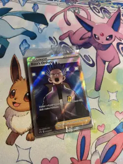 Pokemon TCG Boss’s Orders Full Art SEALED #251 Black Star Promo Tournament Cyrus - Image 1