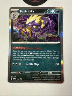 Toxtricity Prerelease Stamped Promo - Pokemon TCG: Phantasmal Flames NM 💥🔥 - Image 2
