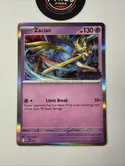 Pokemon Phantasmal Flames Zacian Pre-Release Stamped Promo 015 NM 🔥🔥 - Image 2