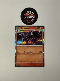 Ceruledge Holo Pokemon Phantasmal Flames Stamped Prerelease Black Star Promo 014 - Image 1