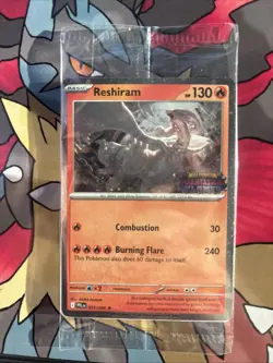Pokemon Phantasmal Flames Reshiram 017/094 Promo Stamped Sealed Barnes & Noble - Image 1