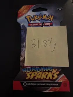 VERY HEAVY - 31.84g - Pokemon Surging Sparks Sleeved Booster Pack - SEALED! - Image 4