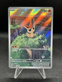 Pokemon TCG - Victini Promo Illustration Rare SVP208 Black Bolt White Flare - Image 1