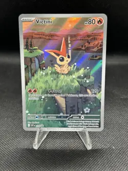 Pokemon TCG - Victini Promo Illustration Rare SVP208 Black Bolt White Flare - Image 2
