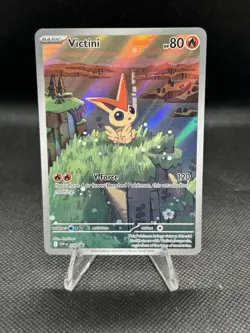 Pokemon TCG - Victini Promo Illustration Rare SVP208 Black Bolt White Flare - Image 3