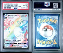 CHARIZARD VMAX PSA 10 2020 POKEMON SWORD & SHIELD CHAMPION'S PATH 074/073 SECRET - Image 3