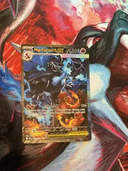MEGA CHARIZARD X EX 2025 POKEMON MEGA EVOLUTION PHANTASMAL FLAMES SIR #125 NM - Image 1