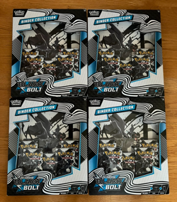 🚨Lot of 4🚨 BRAND NEW POKEMON Scarlet & Violet BLACK BOLT Binder Collection - Image 1