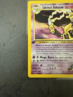 Pokemon SABRINA’S ALAKAZAM * 1ST EDITION * Gym Challenge 16/132 *ENG INGLESE - Image 4