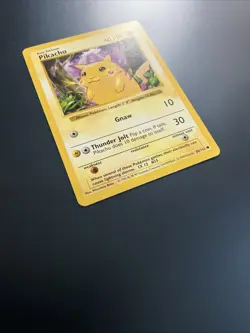 Pikachu Red Cheeks Base Set Shadowless 1999 Pokemon - Image 3