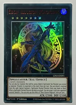 Ebon Illusion Magician LDS3-EN091 (NM) Red Ultra Rare 1st Edition YuGiOh! TCG - Image 1