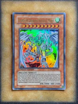 Yugioh Stardust Dragon/Assault Mode DPCT-EN003 Ultra Rare Limited Edition LP - Image 1