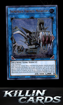 1st Edition Infinitrack Fortress Megaclops MP20-EN216 Ultra Rare 2020 Tin of Los - Image 1