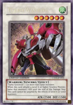 Yugioh! LP Turbo Warrior - CT05-EN004 - Secret Rare - Limited Edition Lightly Pl - Image 1