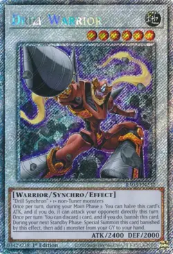Yugioh! Drill Warrior - RA03-EN232 - Platinum Secret Rare - 1st Edition Near Min - Image 1