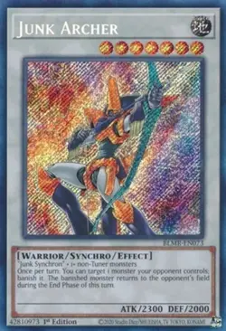 Yugioh! Junk Archer - BLMR-EN073 - Secret Rare - 1st Edition Near Mint, English - Image 1