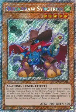 Yugioh! Quickdraw Synchron - RA03-EN228 - Platinum Secret Rare - 1st Edition Nea - Image 1
