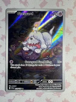 Pokemon TCG Greavard Illustration Rare Card 214/198 Scarlet & Violet Base Set - Image 3