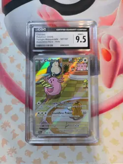 Chansey 187/167 - Twilight Masquerade - CGC - Pokemon Card TCG (Equiv. PSA & BGS - Image 1