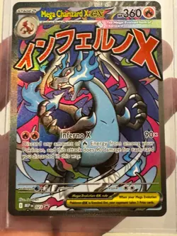 Mega Charizard X ex 023 Promo Card Mega Evolution Phantasmal Flames - Image 5