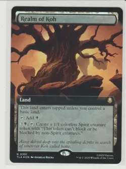 Realm of Koh Extended Art Foil MtG Card TLA 391 - Image 1