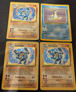 WOTC Base Set Holos 151 Pokemon 4 Card Lot vintage Holofoil Rare TCG Classic HP - Image 1