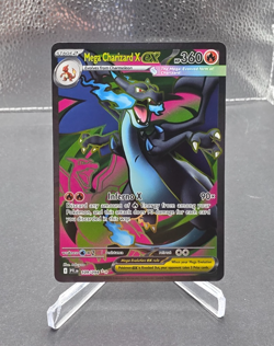 2025 Pokemon Phantasmal Flames Mega Charizard X ex Full Art Card 109/094 - Image 1