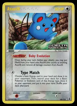 Pokemon Card - Azurill Delta Species 20/113 Rare Reverse Holo Stamped - Image 1