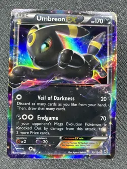 Pokemon TCG Umbreon EX XY Fates Collide Card 55/124 LP - Image 1