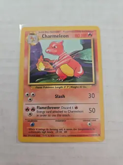 Charmeleon 24/102 - Uncommon 1999 English Base Set Pokemon Card - Image 1