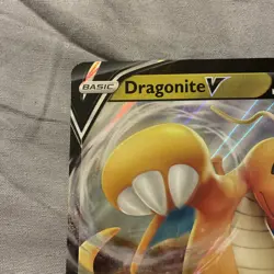 POKEMON SWSH154 Dragonite V -JUMBO OVERSIZED- Holo Black Star Promo Card - Image 3