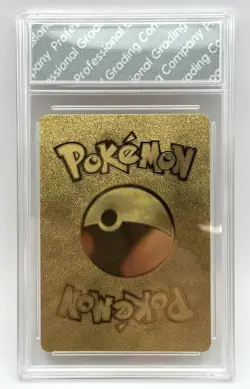 Pokemon Gold Foil Custom Charizard VMAX 120 HP Gem MT 10 PGC Sealed TCG Card - Image 2