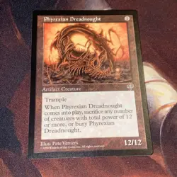 Phyrexian Dreadnought X1 Mtg Mirage Nm - Image 1