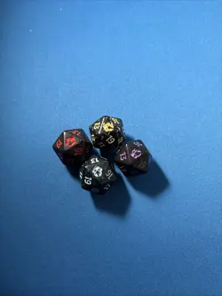 Life Counter ~ AVATAR: THE LAST AIRBENDER ~ Complete Lot Of 4 Spindown D20 Dice - Image 1