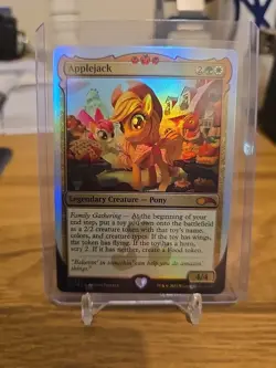 Applejack *FOIL* Ponies: The Galloping 2 Extra Life 2023 MTG - Image 1