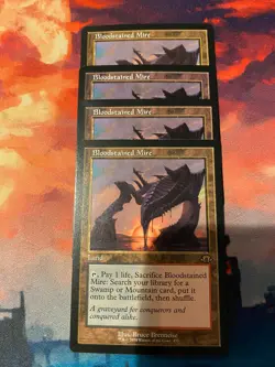 MTG Modern Horizons 3 Bloodstained Mire Retro Frame x 4 - Image 1