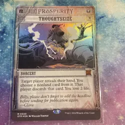 Thoughtseize (FOIL) x1 - MTG Breaking News OTP #20 - Image 1