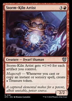 1x Storm-Kiln Artist NM Eng MTG - Commander Outlaws of Thunder Junction - Image 1