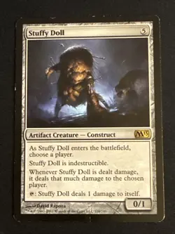 1x Stuffy Doll (218) Core Set 2013 M13 HP / Damaged MTG Magic the Gathering x1 - Image 1