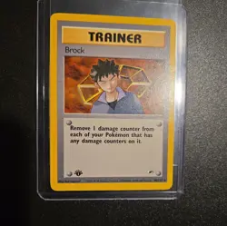 Brock - 1st Edition - 98/132 Gym Heroes - Pokemon TCG - 2000 LP - Image 2