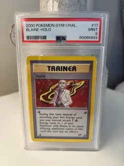 PSA 9 2000 Pokemon Blaine 17/132 Gym Challenge Holo Mint ?? - Image 1