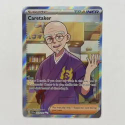 Pokemon Caretaker 203/167 Twilight Masquerade Ultra Rare Holo NM - Image 1