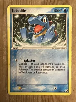 Pokemon TCG Totodile EX Unseen Forces 78/115 Regular Common DMG - Image 1