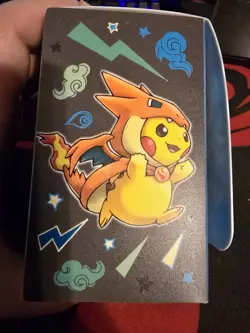 Poncho Pikachu Mega Charizard X New Deck Box Pokemon Center Japanese Exclusive - Image 3
